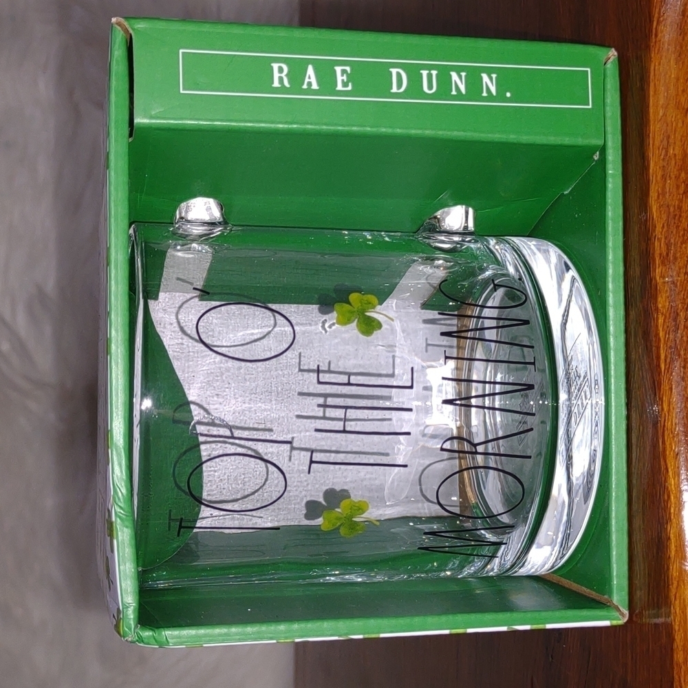 Glass Mug Rae Dunn Irish Fun Clear Coffee / Tea Cup St Patrick's Day - Picture 4 of 7